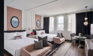Bedroom Suite With Two Beds at Hotel Kansas City. 