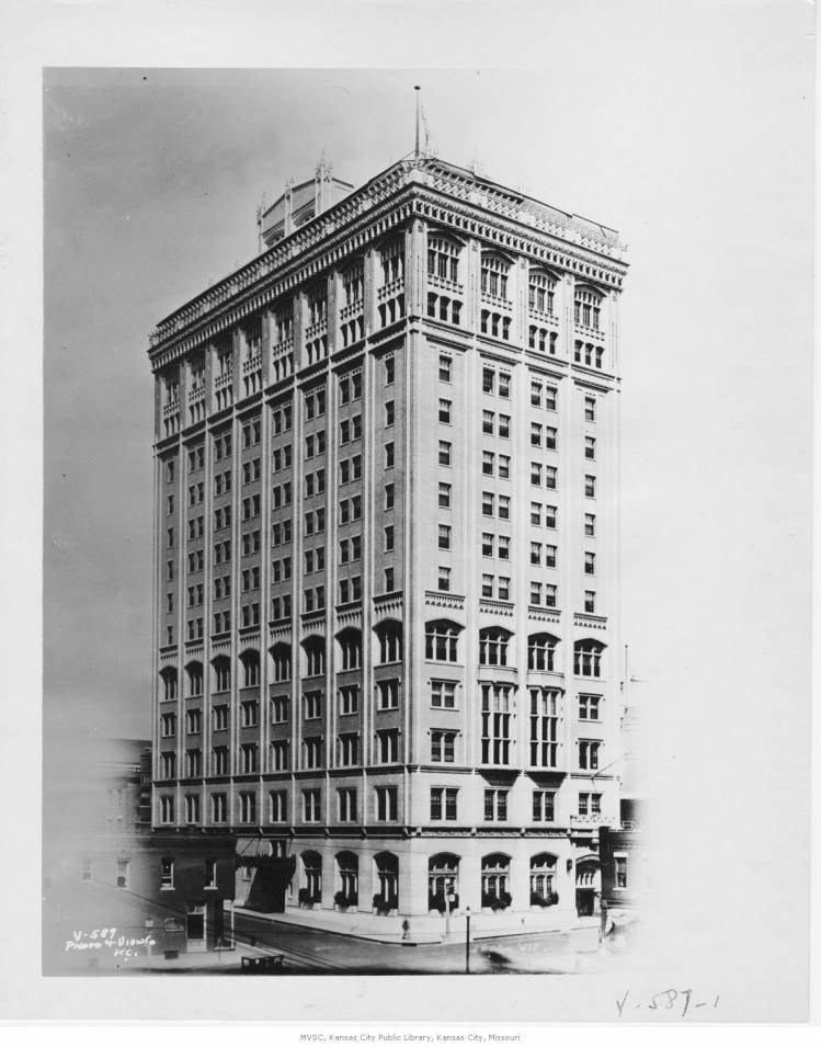 Original Photo Of Hotel Kansas City Building.