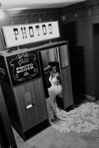 Bride In Vintage Photo Booth.