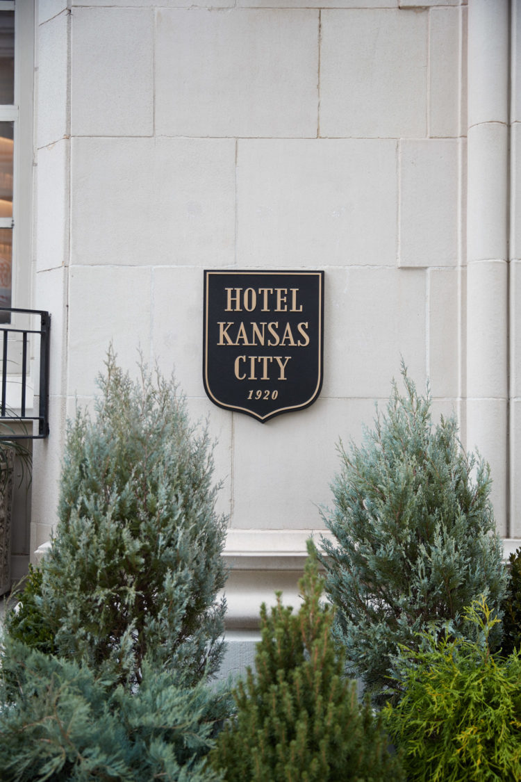 Hotel Kansas City Sign On Exterior.