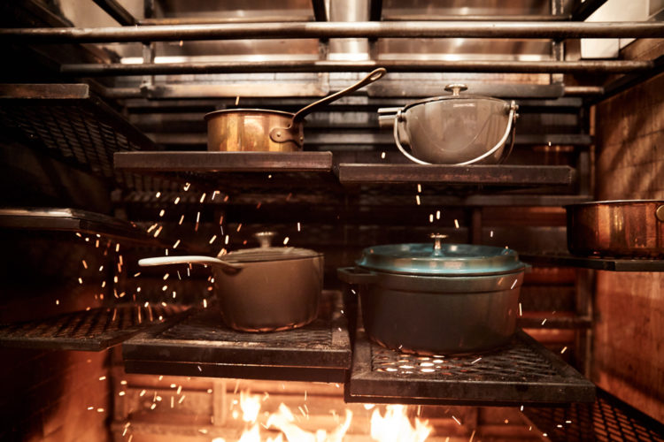 Pots And Pans In The Chef's Kitchen.